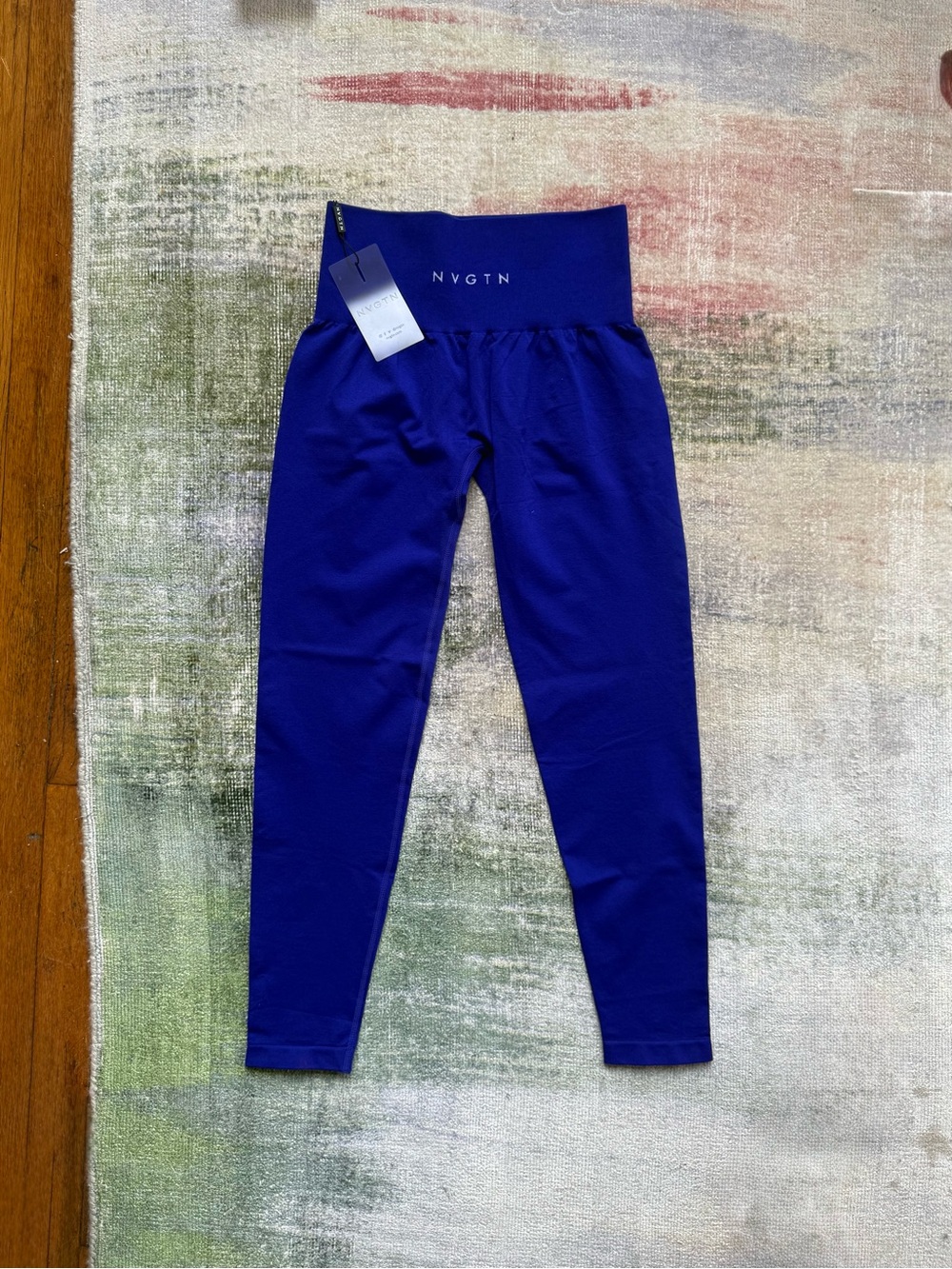 NVGTN Navy High-Rise Leggings — S